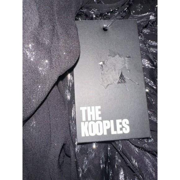 The Kooples Black & Silver Leopard-Print Cold-Shoulder Mini Dress & Buckle Belt - Picture 9 of 10